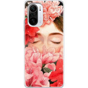 Чехол BoxFace Poco F3 Girl in Flowers