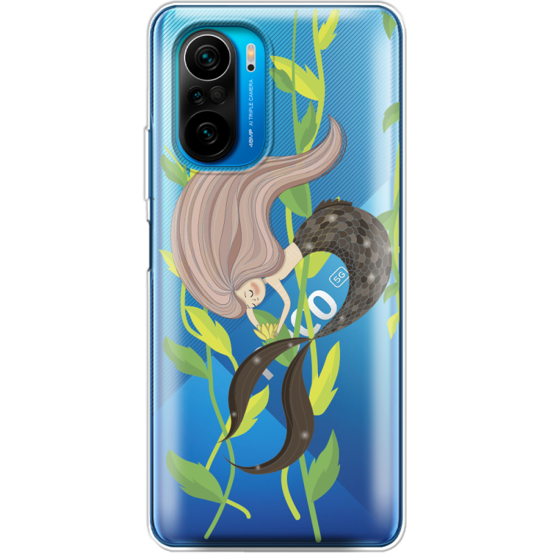 Прозрачный чехол BoxFace Poco F3 Cute Mermaid