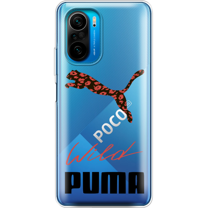 Прозрачный чехол BoxFace Poco F3 Wild Cat