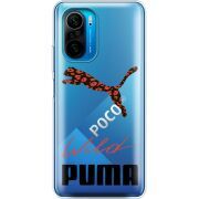 Прозрачный чехол BoxFace Poco F3 Wild Cat