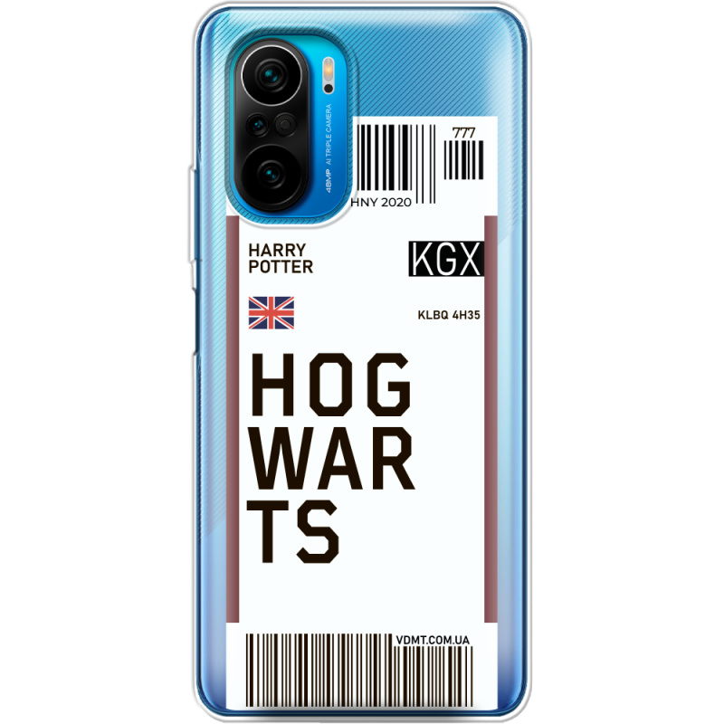 Прозрачный чехол BoxFace Poco F3 Ticket Hogwarts