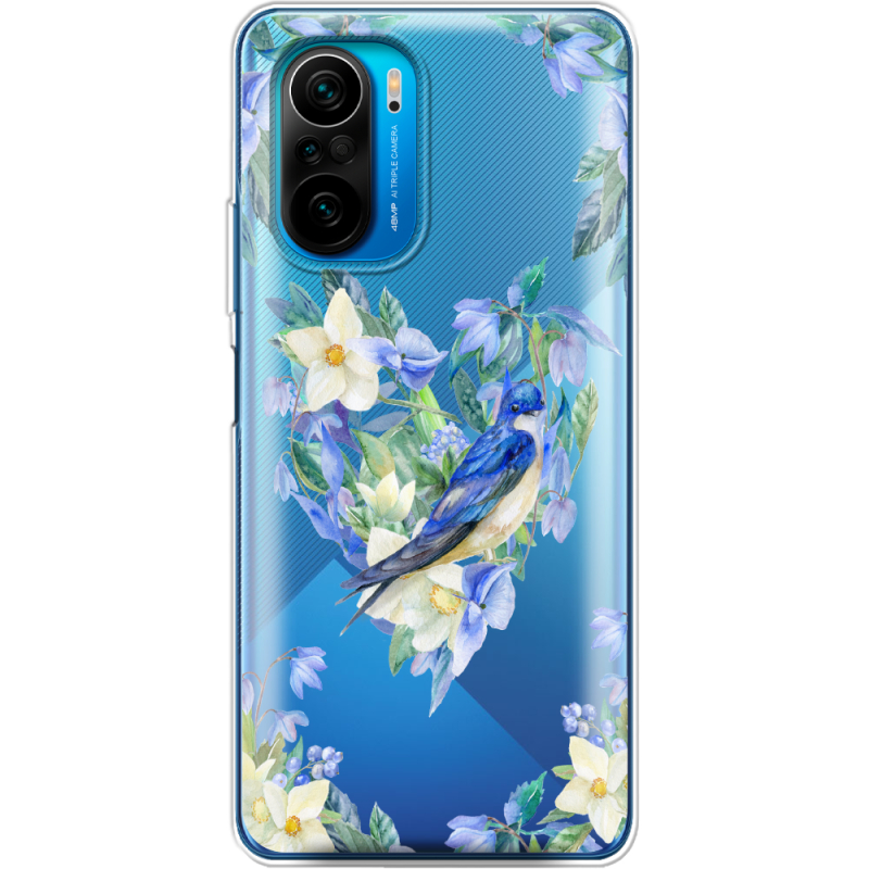 Прозрачный чехол BoxFace Poco F3 Spring Bird