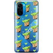 Прозрачный чехол BoxFace Poco F3 Pattern Baby Yoda