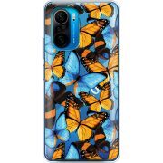 Прозрачный чехол BoxFace Poco F3 Butterfly Morpho