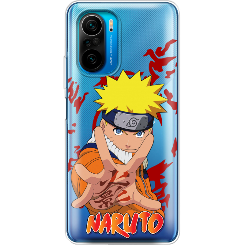 Прозрачный чехол BoxFace Poco F3 Naruto