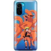 Прозрачный чехол BoxFace Poco F3 Naruto and Kurama