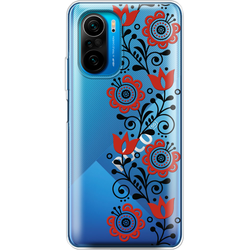 Прозрачный чехол BoxFace Poco F3 Ethno Ornament