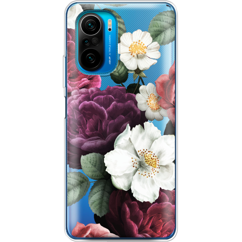 Прозрачный чехол BoxFace Poco F3 Floral Dark Dreams