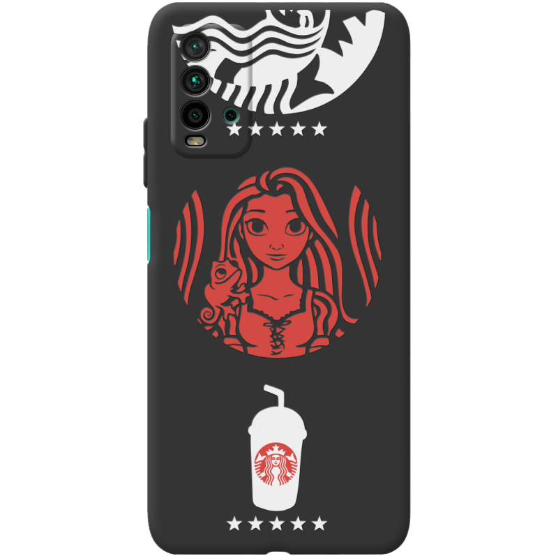 Черный чехол BoxFace Xiaomi Redmi 9T RedWhite Coffee