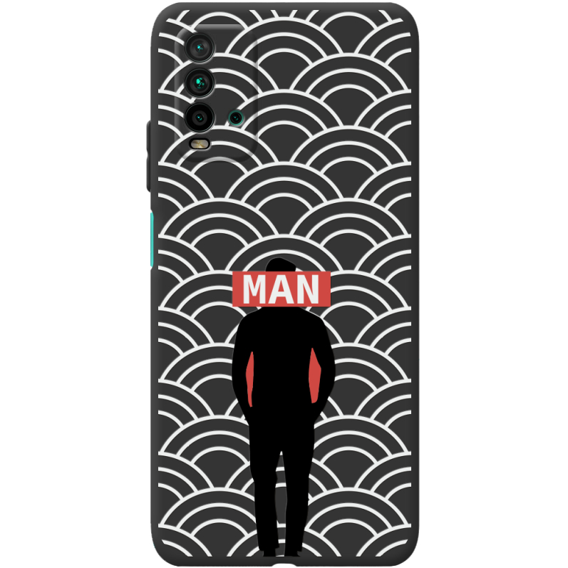 Черный чехол BoxFace Xiaomi Redmi 9T Man Pattern