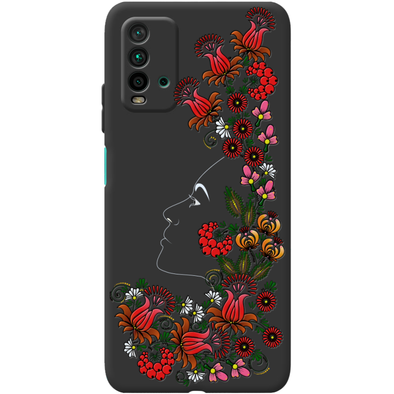 Черный чехол BoxFace Xiaomi Redmi 9T 3D Ukrainian Muse