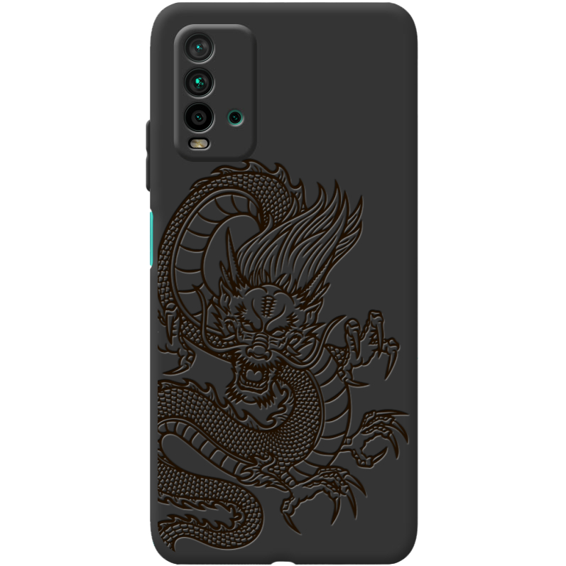 Черный чехол BoxFace Xiaomi Redmi 9T Chinese Dragon