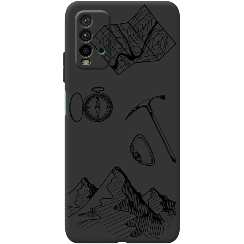 Черный чехол BoxFace Xiaomi Redmi 9T Mountains