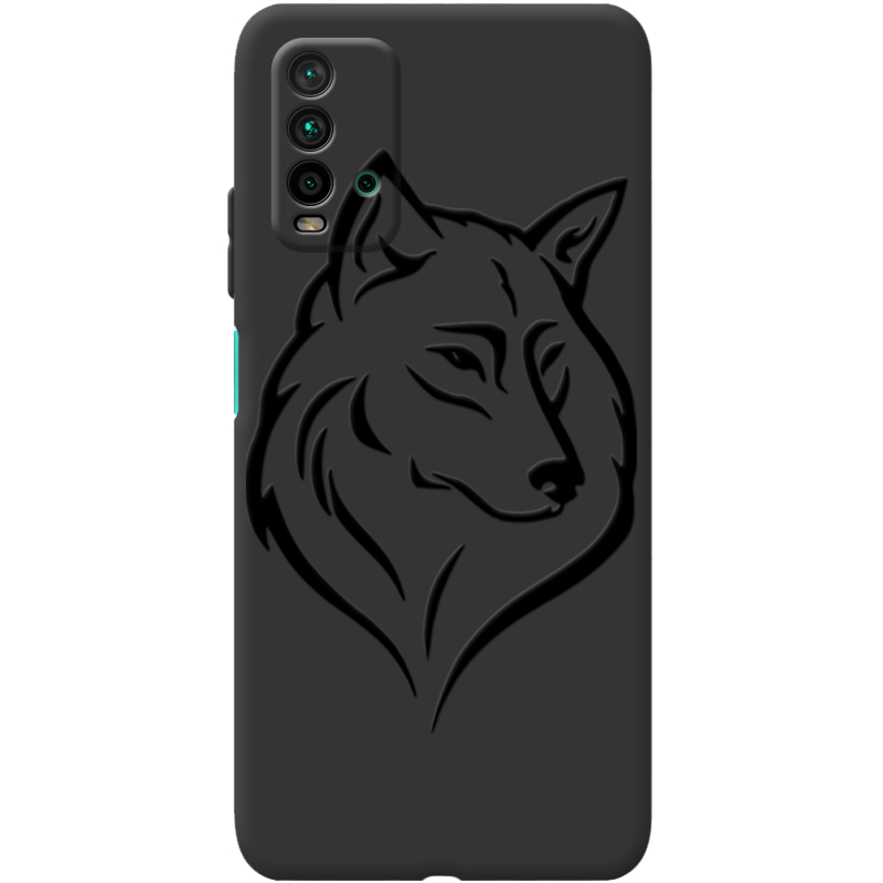 Черный чехол BoxFace Xiaomi Redmi 9T Wolf