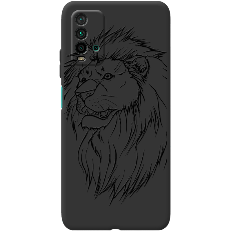 Черный чехол BoxFace Xiaomi Redmi 9T Lion