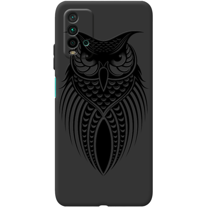 Черный чехол BoxFace Xiaomi Redmi 9T Owl