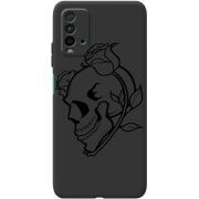Черный чехол BoxFace Xiaomi Redmi 9T Skull and Roses