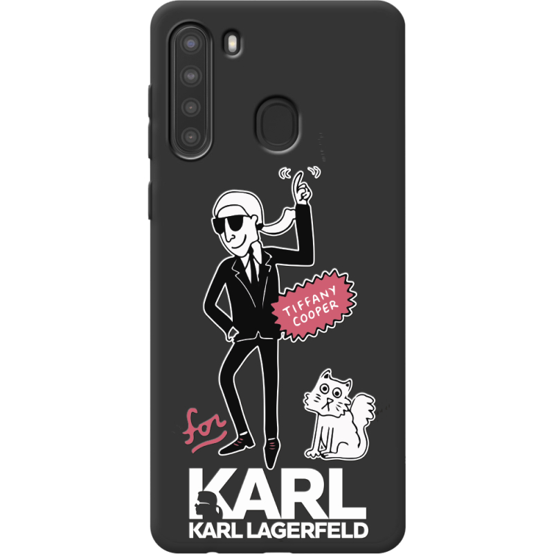 Черный чехол BoxFace Samsung A215 Galaxy A21 For Karl