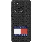 Черный чехол BoxFace Samsung A215 Galaxy A21 Tommy Print
