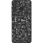 Черный чехол BoxFace Samsung A215 Galaxy A21 E=mc2
