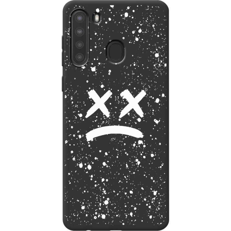 Черный чехол BoxFace Samsung A215 Galaxy A21 Sad Way