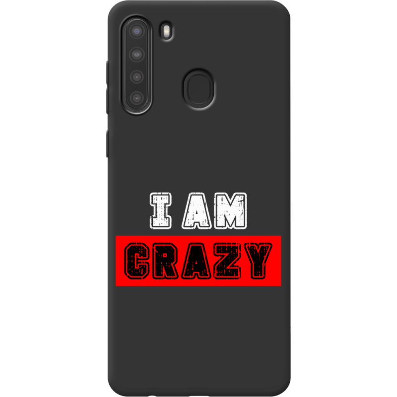 Черный чехол BoxFace Samsung A215 Galaxy A21 I'm Crazy