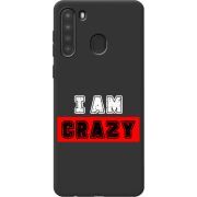 Черный чехол BoxFace Samsung A215 Galaxy A21 I'm Crazy