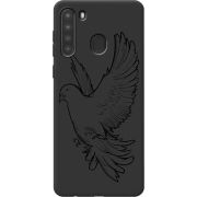 Черный чехол BoxFace Samsung A215 Galaxy A21 Dove