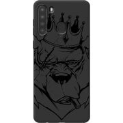Черный чехол BoxFace Samsung A215 Galaxy A21 Bear King