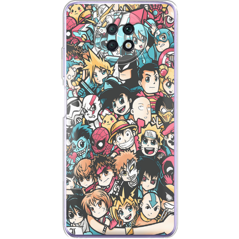Чехол BoxFace Xiaomi Redmi Note 9T Anime Stickers