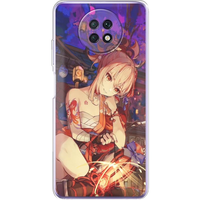 Чехол BoxFace Xiaomi Redmi Note 9T Genshin Ёимия с огоньком