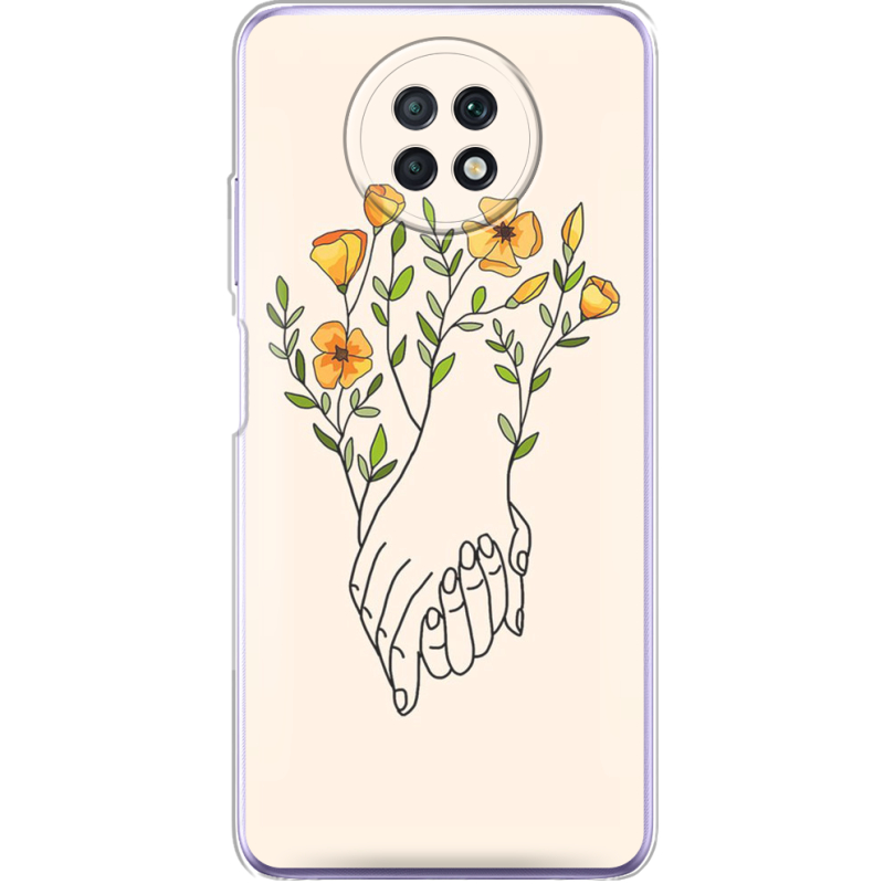 Чехол BoxFace Xiaomi Redmi Note 9T Flower Hands