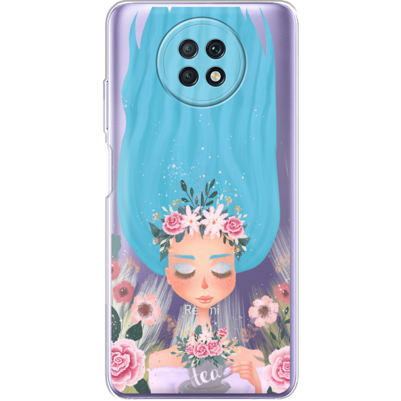 Прозрачный чехол BoxFace Xiaomi Redmi Note 9T Blue Hair