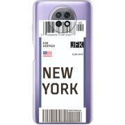 Прозрачный чехол BoxFace Xiaomi Redmi Note 9T Ticket New York