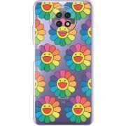 Прозрачный чехол BoxFace Xiaomi Redmi Note 9T Hippie Flowers