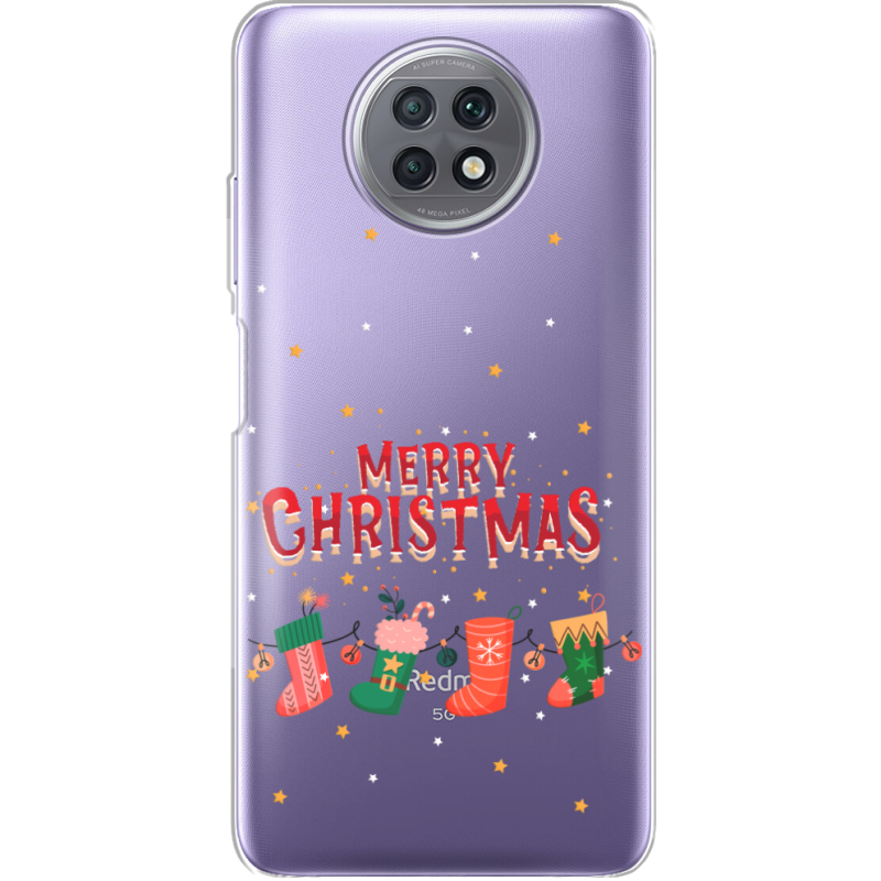 Прозрачный чехол BoxFace Xiaomi Redmi Note 9T Merry Christmas