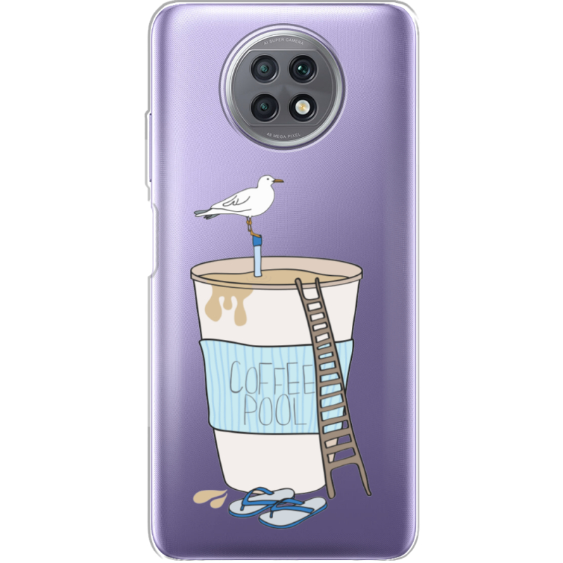 Прозрачный чехол BoxFace Xiaomi Redmi Note 9T Segull in Cofee Pool