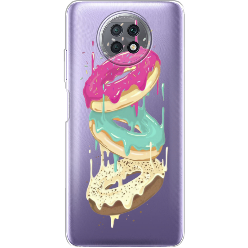 Прозрачный чехол BoxFace Xiaomi Redmi Note 9T Donuts