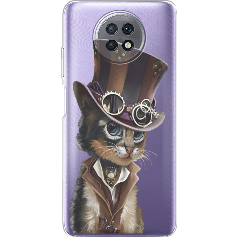 Прозрачный чехол BoxFace Xiaomi Redmi Note 9T Steampunk Cat