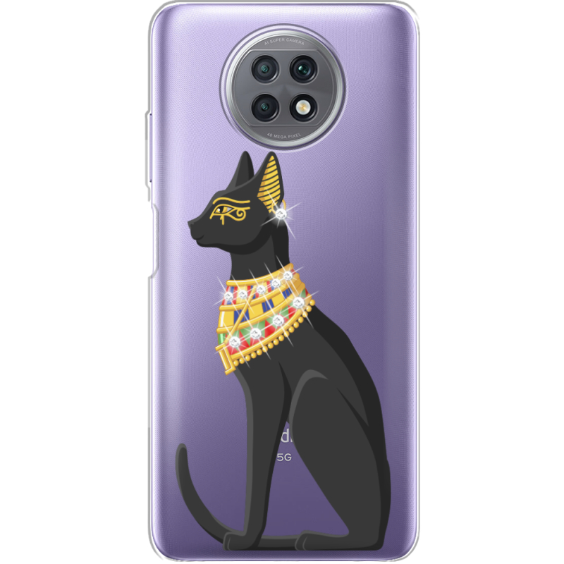 Чехол со стразами Xiaomi Redmi Note 9T Egipet Cat