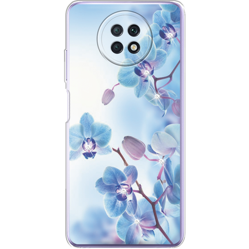 Чехол со стразами Xiaomi Redmi Note 9T Orchids