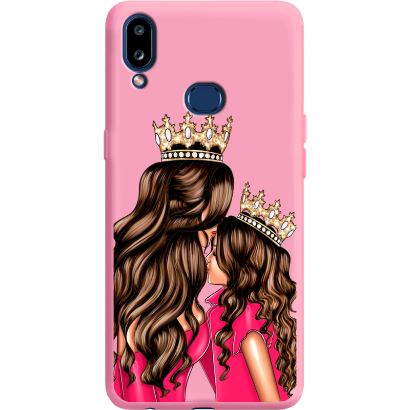 Розовый чехол Boxface Samsung A107 Galaxy A10s Queen and Princess