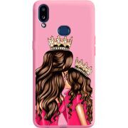 Розовый чехол Boxface Samsung A107 Galaxy A10s Queen and Princess
