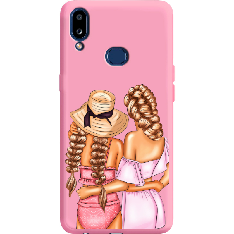 Розовый чехол Boxface Samsung A107 Galaxy A10s Girlfriends