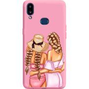 Розовый чехол Boxface Samsung A107 Galaxy A10s Girlfriends