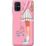 Розовый чехол BoxFace Samsung M515 Galaxy M51 Roller Girl