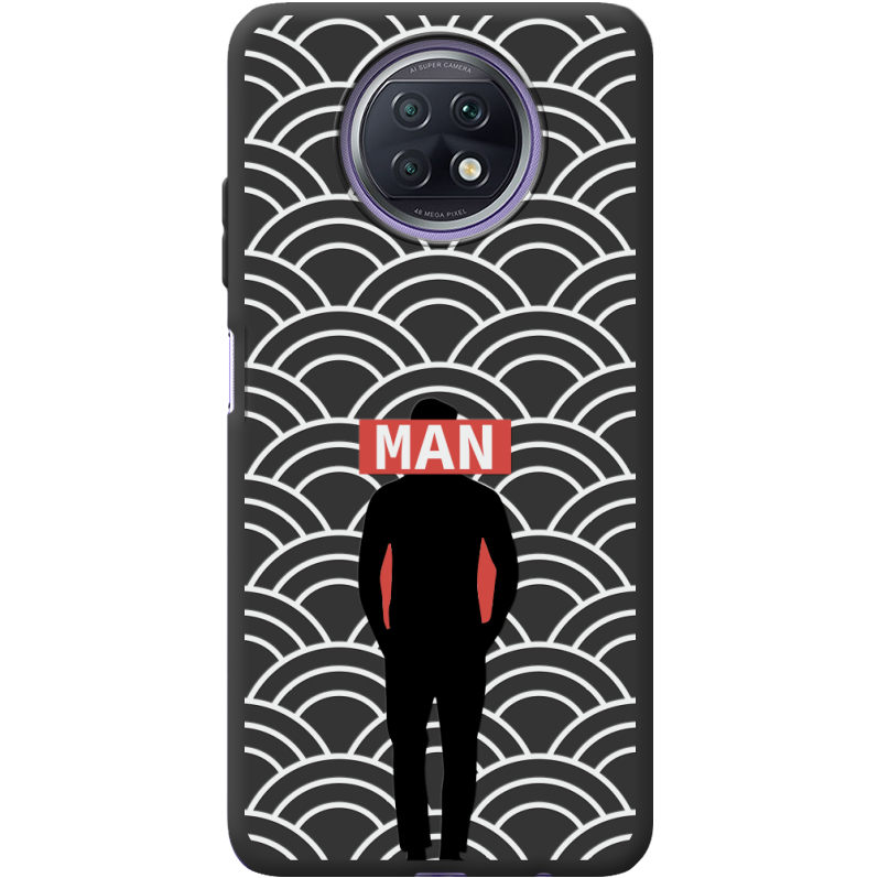 Черный чехол BoxFace Xiaomi Redmi Note 9T Man Pattern