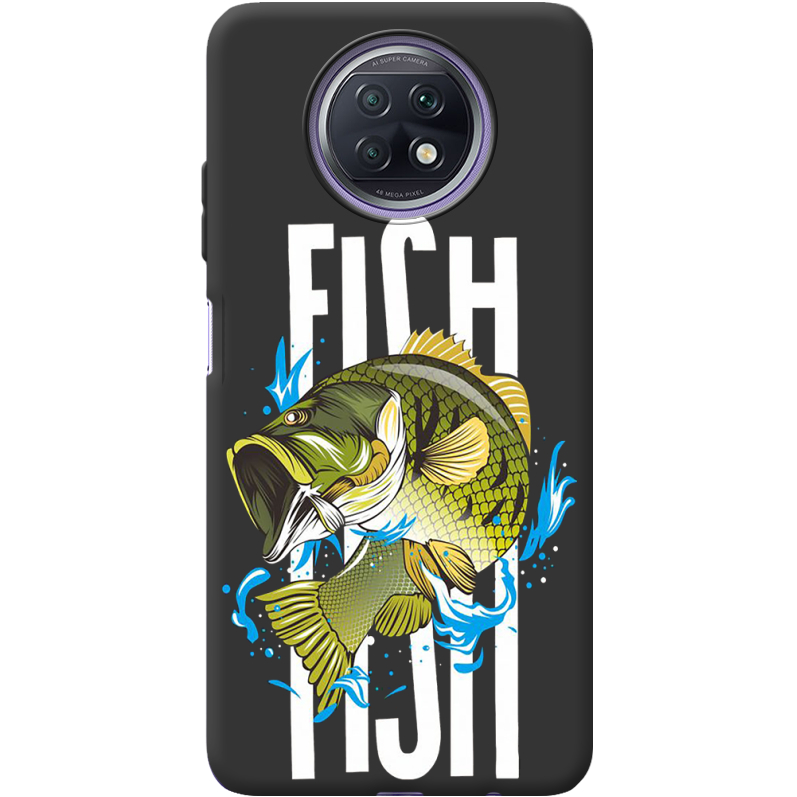 Черный чехол BoxFace Xiaomi Redmi Note 9T Fish