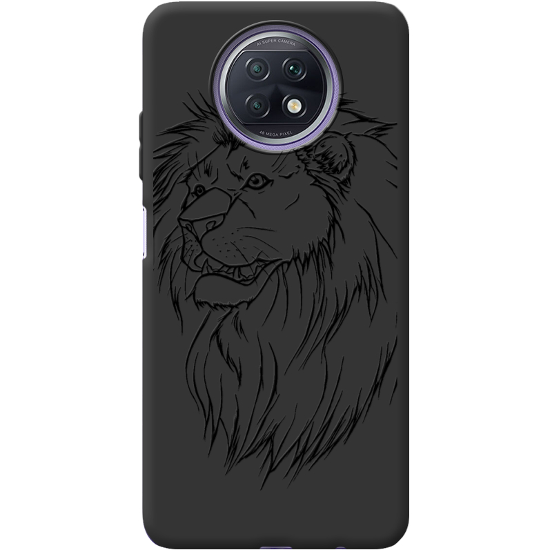 Черный чехол BoxFace Xiaomi Redmi Note 9T Lion