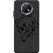 Черный чехол BoxFace Xiaomi Redmi Note 9T Skull and Roses
